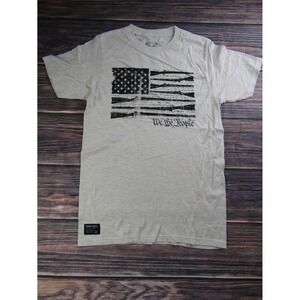 Howitzer Patriot Mens Small White T Shirt Military USA America Veteran We The...